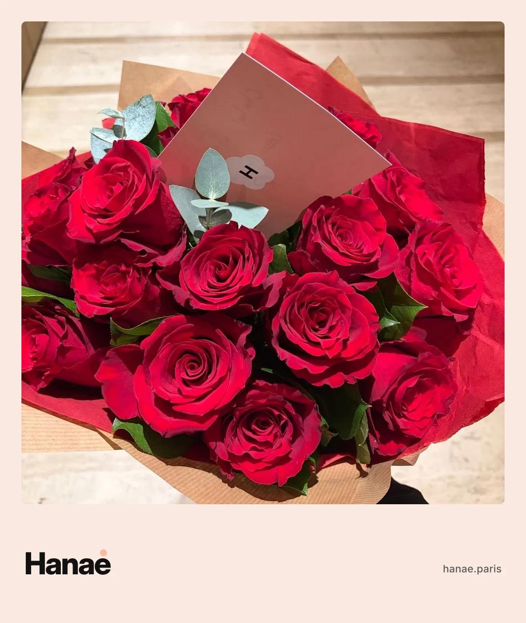 Bouquet Hanaé livré à Paris, photo prise à la livraison