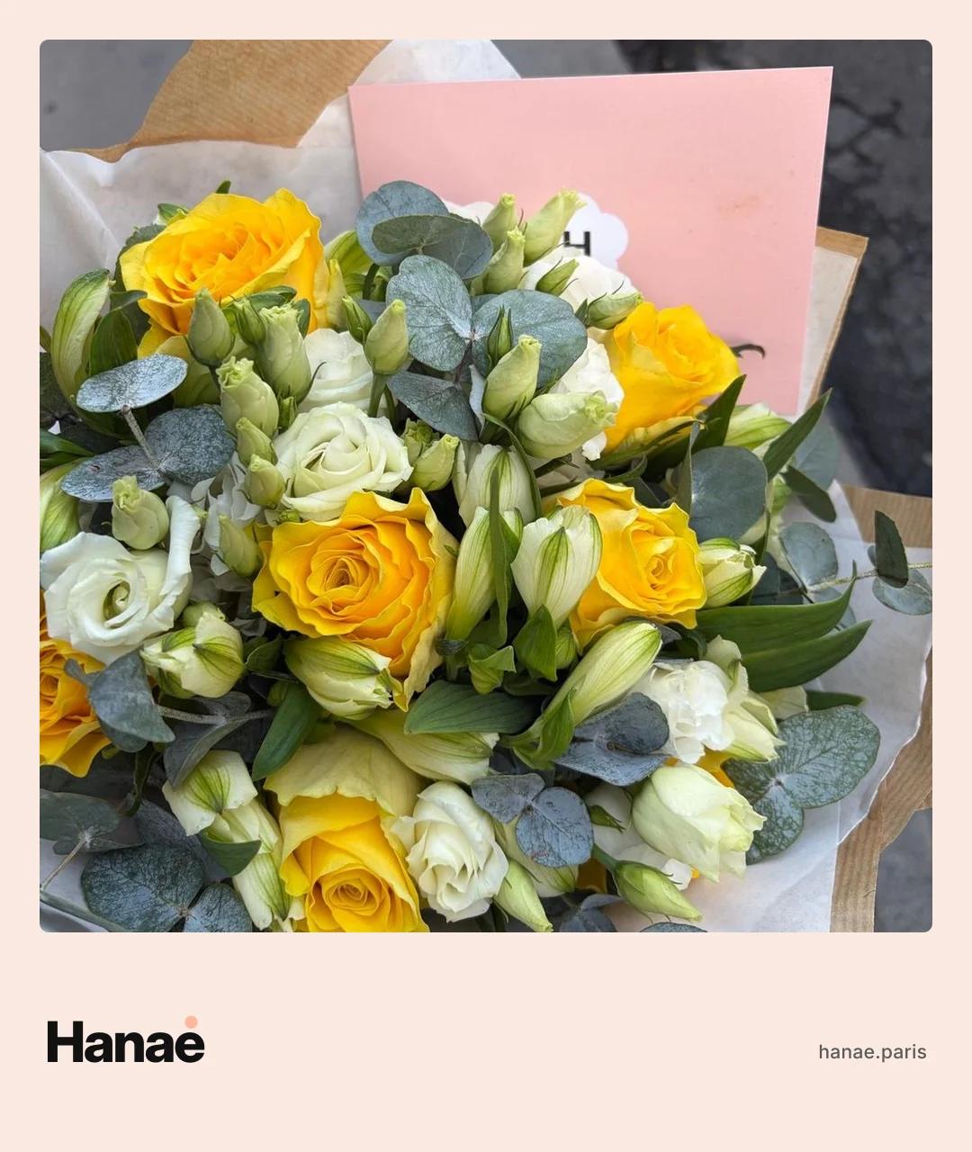 Bouquet Hanaé livré à Paris, photo prise à la livraison